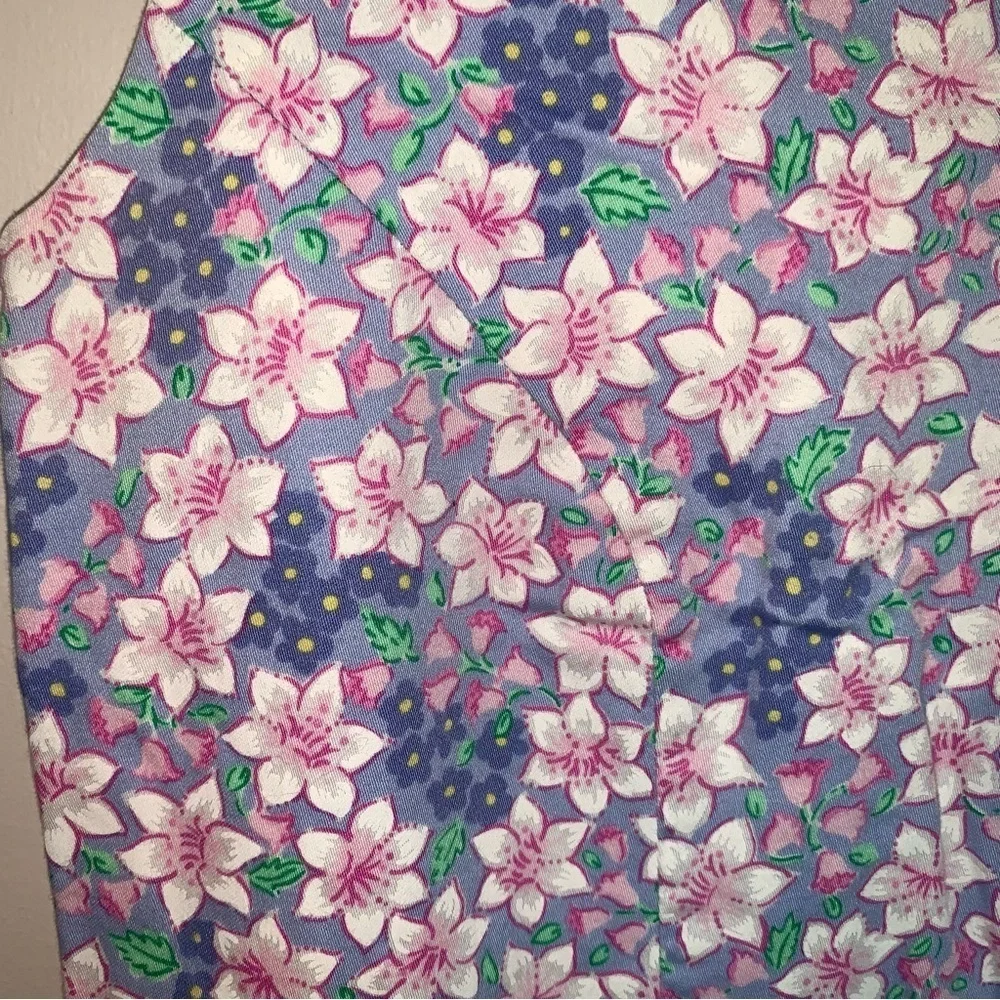 Lilly Pulitzer Vintage Purple Pink Floral Mini Dress Cotton S - Picture 6 of 7